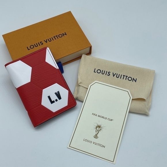 NWT LOUIS VUITTON Hexagonal FIFA World Cup Rouge Pocket Organizer; RARE - Picture 7 of 7